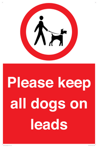 Please keep all dogs on leads